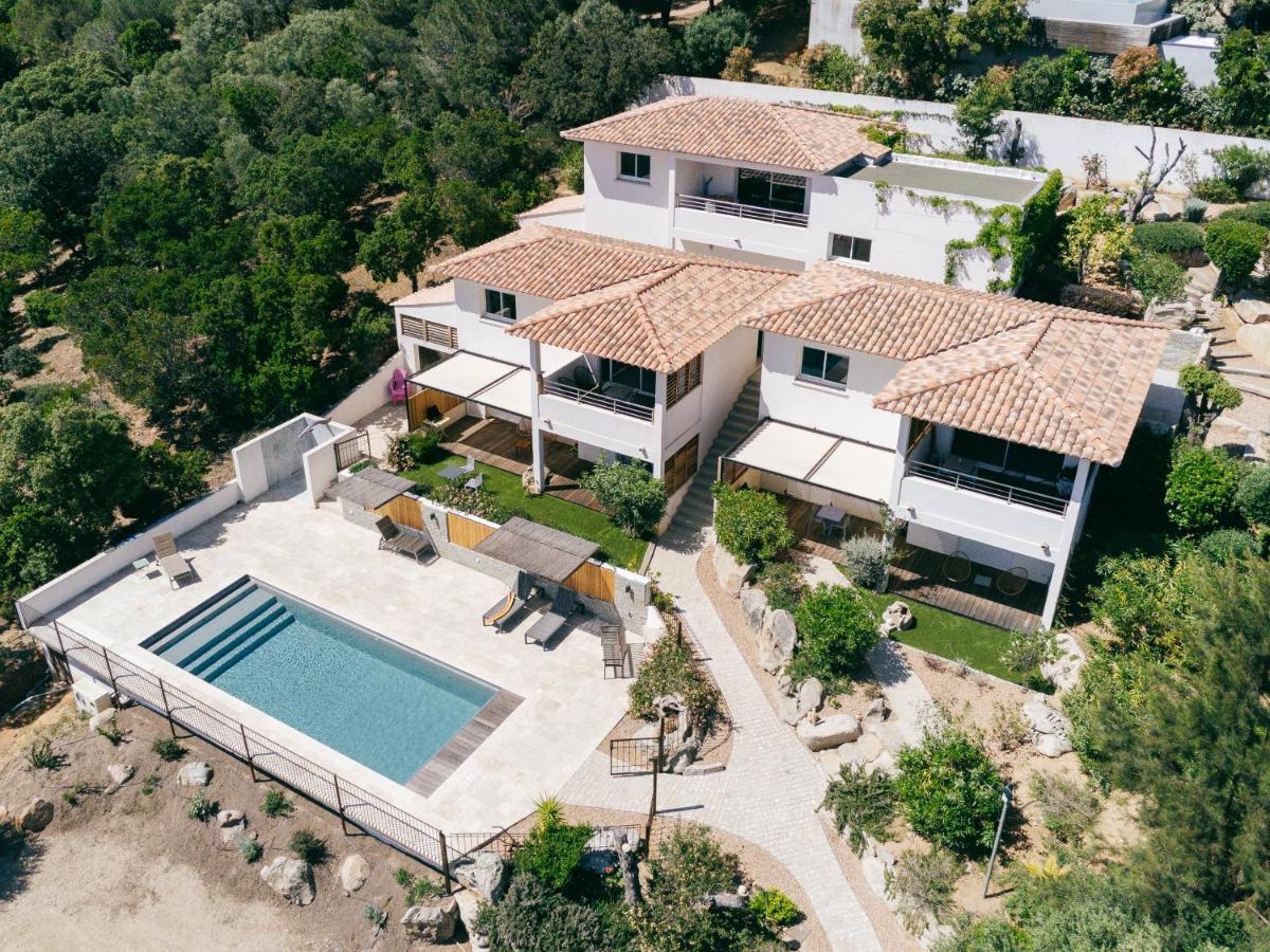 Tres Belle Residence Vue Mer Et Piscine Chauffee - Baccalocation Porto-Vecchio  Buitenkant foto